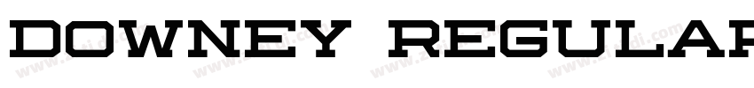 Downey Regular字体转换